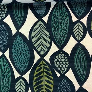 Modern Amanda Cove Leaf Linen Cotton Fabric